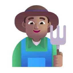 Man Farmer: Medium Skin Tone Microsoft 3D Fluent
