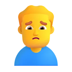 찡그린 남자 Microsoft 3D Fluent