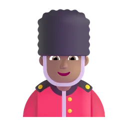 Man Guard: Medium Skin Tone Microsoft 3D Fluent