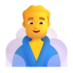 Man in Steamy Room Microsoft 3D Fluent
