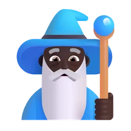 남자 관리자: 어두운 피부 톤 Microsoft 3D Fluent