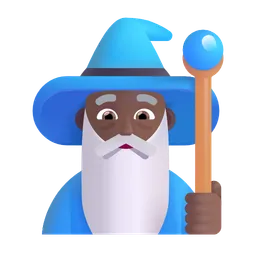 Man Mage: Medium-Dark Skin Tone Microsoft 3D Fluent
