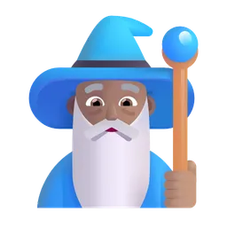 Man Mage: Medium Skin Tone Microsoft 3D Fluent