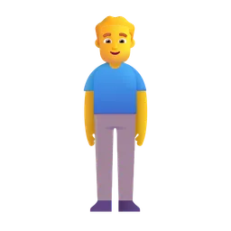 Man Standing Microsoft 3D Fluent