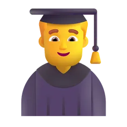 남자 학생 Microsoft 3D Fluent
