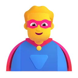 Man Superhero Microsoft 3D Fluent