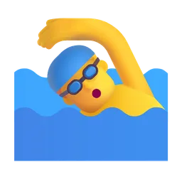 Man Swimming Microsoft 3D Fluent