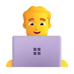 남자 기술자 Microsoft 3D Fluent