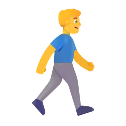 Man Walking Facing Right Microsoft 3D Fluent