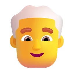 Man: White Hair Microsoft 3D Fluent