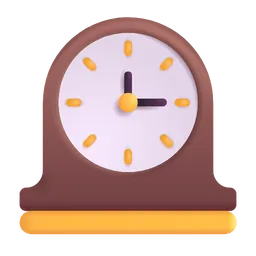 Mantelpiece Clock Microsoft 3D Fluent