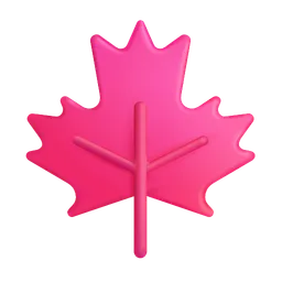 Maple Leaf Microsoft 3D Fluent