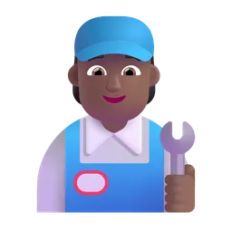 Mechanic: Medium-Dark Skin Tone Microsoft 3D Fluent