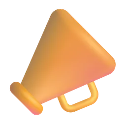 Cheering Megaphone Microsoft 3D Fluent