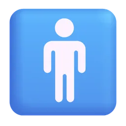 Mens Symbol Microsoft 3D Fluent