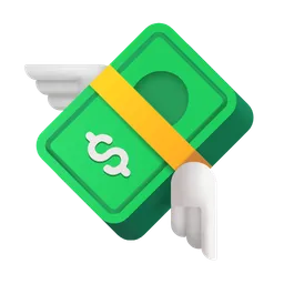 Money with Wings Microsoft 3D Fluent
