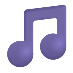 Musical Note Microsoft 3D Fluent