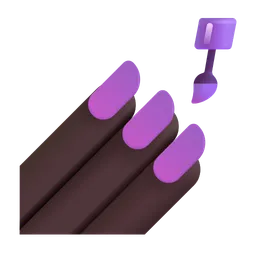 Nail Polish: Dark Skin Tone Microsoft 3D Fluent