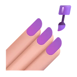 매니큐어: 밝은 피부 톤 Microsoft 3D Fluent