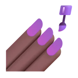 매니큐어: 중간 정도의 어두운 피부 톤 Microsoft 3D Fluent