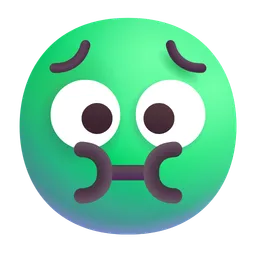 메스꺼운 얼굴 Microsoft 3D Fluent