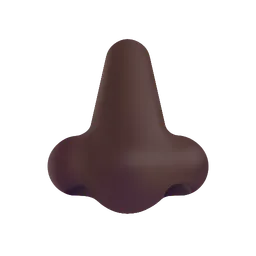 Nose: Dark Skin Tone Microsoft 3D Fluent