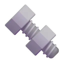 Nut and Bolt Microsoft 3D Fluent