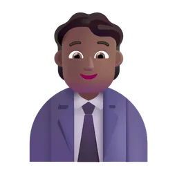 Office Worker: Medium-Dark Skin Tone Microsoft 3D Fluent