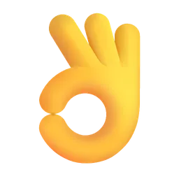 확인 손 Microsoft 3D Fluent