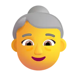 나이든 여성 Microsoft 3D Fluent