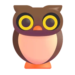 올빼미 Microsoft 3D Fluent