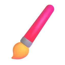 Lower Left Paintbrush Microsoft 3D Fluent