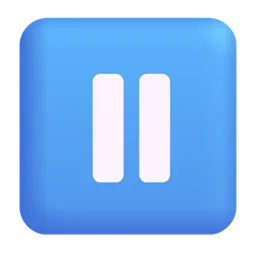 일시 중지 버튼 Microsoft 3D Fluent