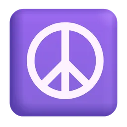 Peace Symbol Microsoft 3D Fluent
