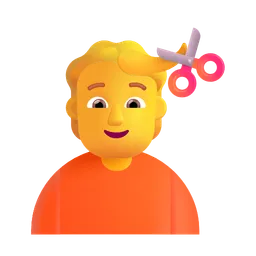 머리를 자르는 사람 Microsoft 3D Fluent