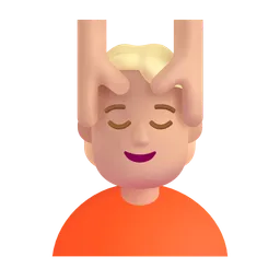마사지를 받는 사람: 중간 정도의 밝은 피부 톤 Microsoft 3D Fluent