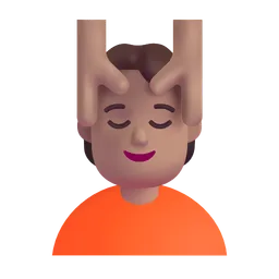 마사지를 받는 사람: 중간 피부 톤 Microsoft 3D Fluent