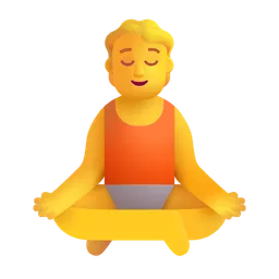 Person in Lotus Position Microsoft 3D Fluent