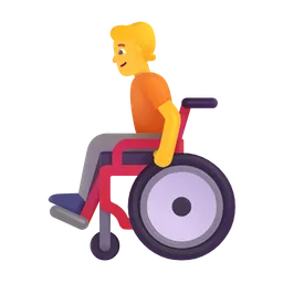 Person in Manual Wheelchair Microsoft 3D Fluent