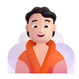 찜질방에 있는 사람: 밝은 피부 톤 Microsoft 3D Fluent
