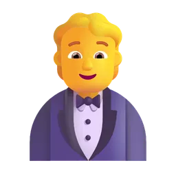 턱시도를 입은 사람 Microsoft 3D Fluent
