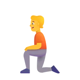 Kneeling Person Microsoft 3D Fluent