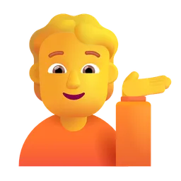 손을 내미는 사람 Microsoft 3D Fluent
