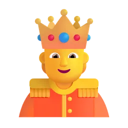 Person with Crown Microsoft 3D Fluent