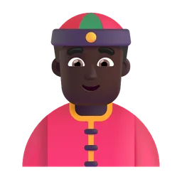 두개골 뚜껑이 있는 사람: 어두운 피부 톤 Microsoft 3D Fluent