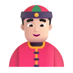 두개골 뚜껑이 있는 사람: 밝은 피부 톤 Microsoft 3D Fluent