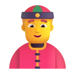 Man with Gua Pi Mao Microsoft 3D Fluent
