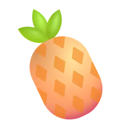 파인애플 Microsoft 3D Fluent