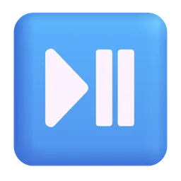 재생 또는 일시 중지 버튼 Microsoft 3D Fluent