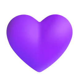 Purple Heart Microsoft 3D Fluent